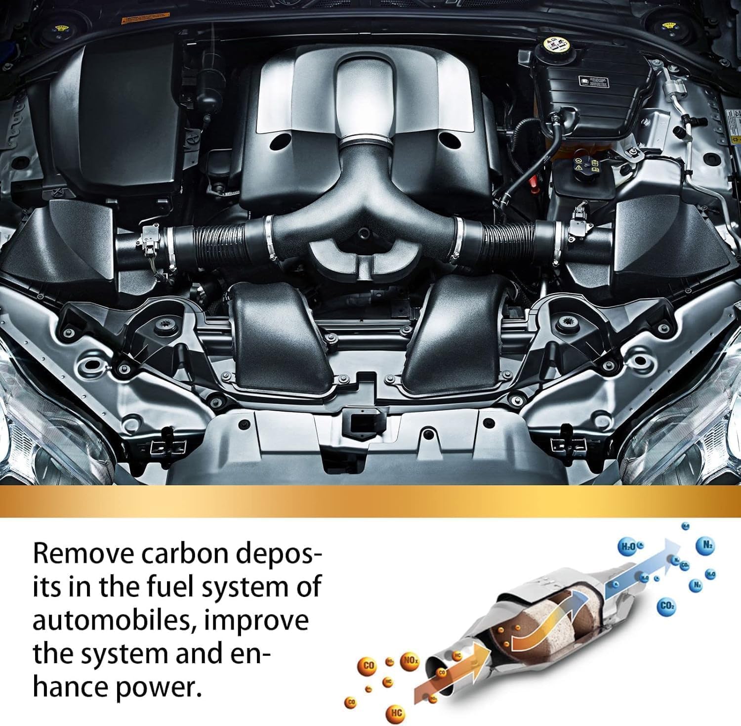 3Pcs Catalytic Converter Cleaner Kit, Boost up Catalytic Convertor Cleaner, Exhaust System Pipe Carbon Removal Cleaner Treatment Additive Oil, Fuel System Treatment Oil Additive — view 2