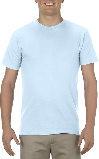 Alstyle Apparel AAA Mens Ultimate Lightweight Ringspun T-Shirt, Powder Blue, 3X-Large
