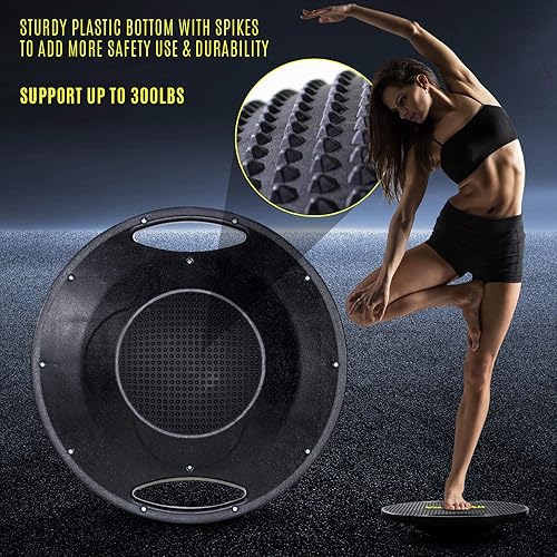 Miniatura 5 de Yes4All Wobble Balance Board, Core Training Board, Stretch Board, Plastic, Balance Training, Carrying, Injury Prevention