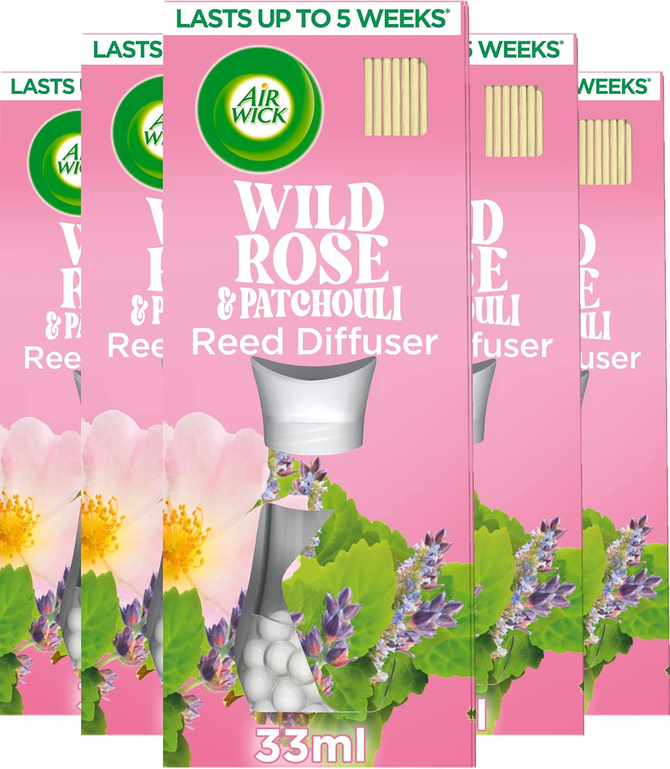 Air Wick Air Freshener Reed Diffuser Fragrance Wild Rose and
