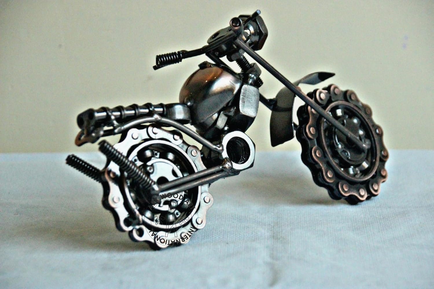 Gift for Man & Woman Moter Cycle Statue Home Living, Handmade Vintage Motor Bike Miniature Decorative Showpiece, Home Decor,Office Decor, Restaurant Decor Bike