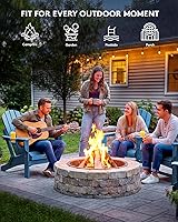 Vista 64 de SERWALL - Silla plegable Adirondack para patio, jardín, exterior, resistente a la intemperie, sillas para hoguera, color naranja