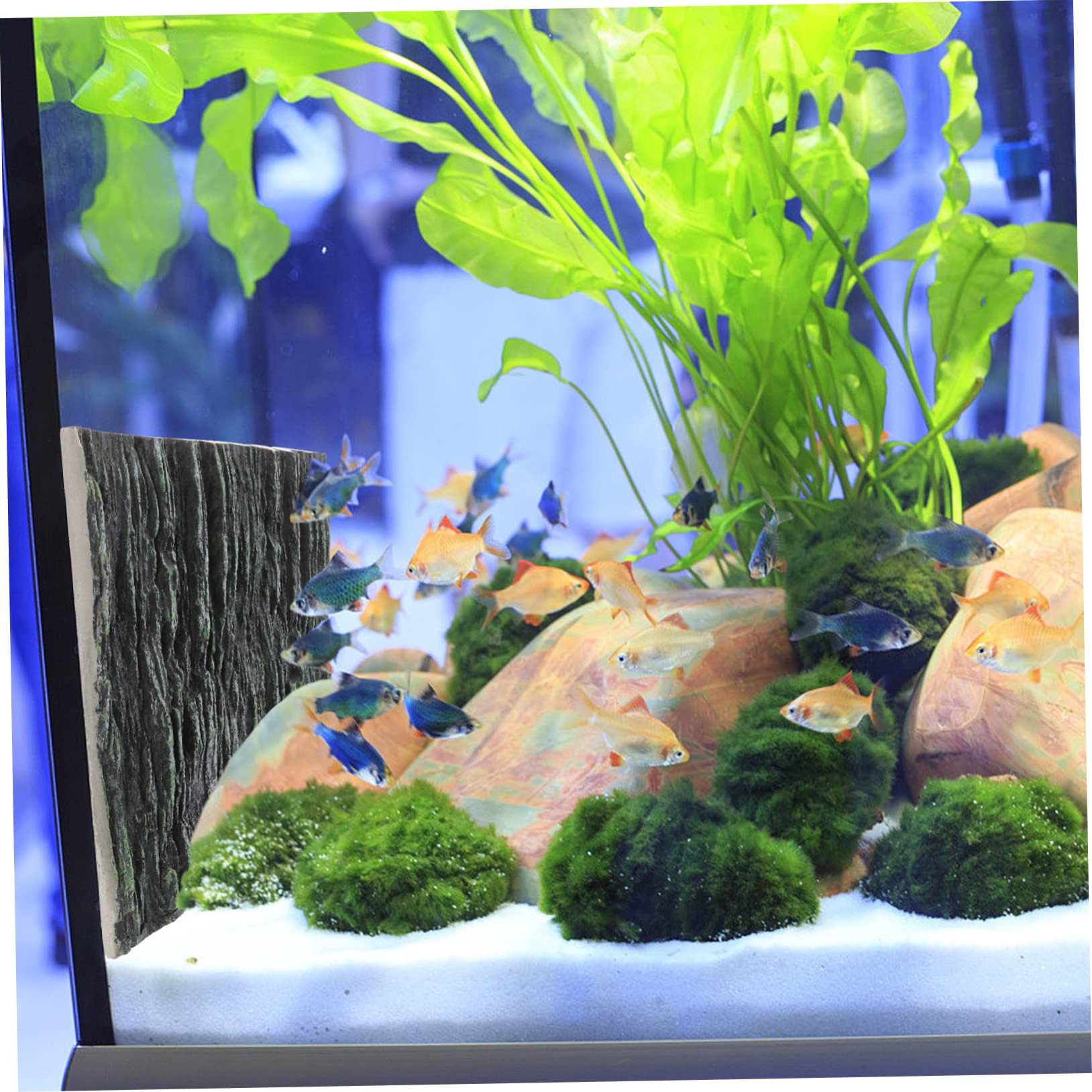 Kisangel Reptile Tank Decor 3D Fish Tank Background Terrarium Background Decorative Board