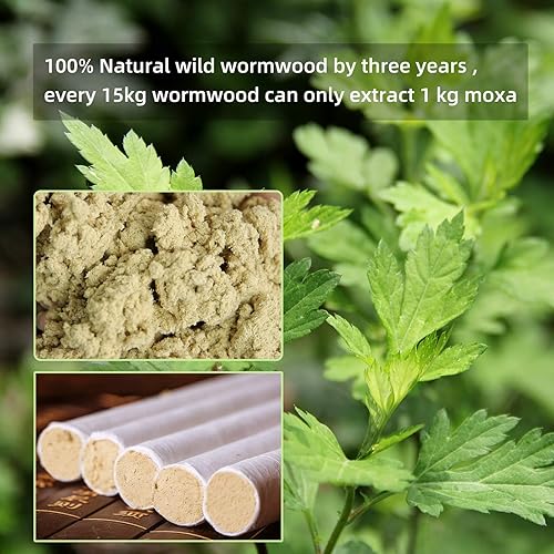 Miniatura 7 de 10 unidscaja de hierba china Moxa Stick 15 1 3 años Chen rollo de moxibustión de alta pureza