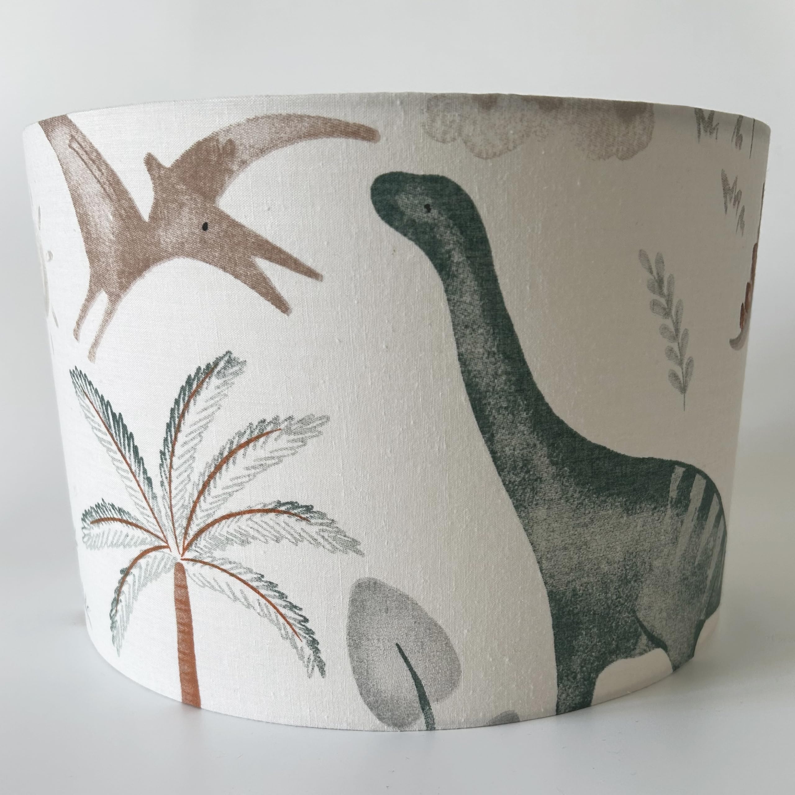 Dinosaur Fabric Ceiling Light Shade, Lampshade 30cm Diameter x 20cm high