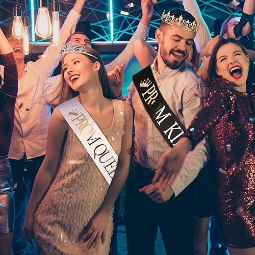 Miniatura 4 de Saintrygo Tiara de corona de graduación de reina y rey 2025 para adultos, Halloween, boda, cosplay, Telas Acero