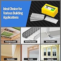 Vista 5 de meite Clavos en T de hormigón calibre 14 para pistola de clavos neumática de hormigón - Clavos galvanizados de acabado de 1-1/2" de longitud