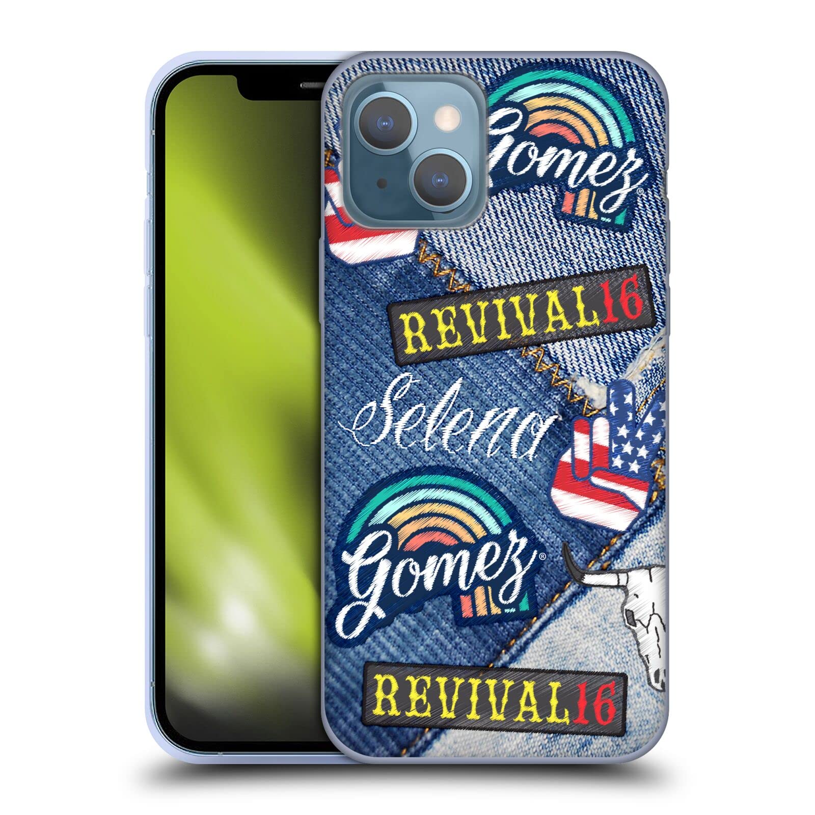 Funda Selena Gomez para iPhone 13 carcasa gel flexible parches Revival 7