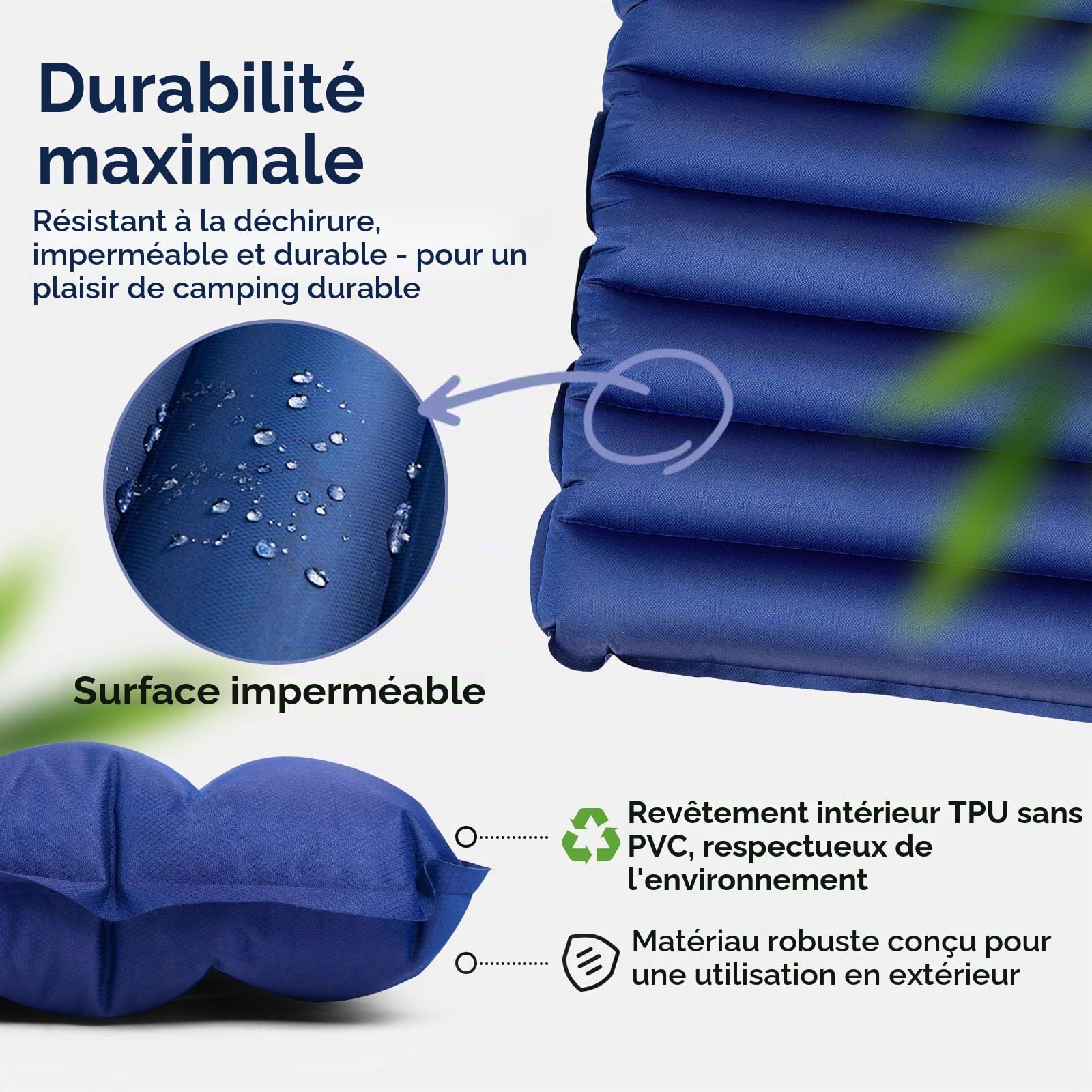 HIKENTURE Matelas Isolant pour 2 Personnes, Double Matelas Isolant Ultra léger Gonflable, Matelas Gonflable de Camping…