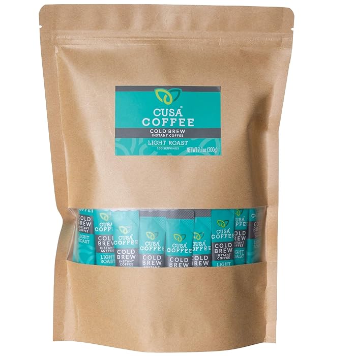 Buy Cusa Tea & Coffee, Light Roast Cold Brew. Premium Instant Coffee