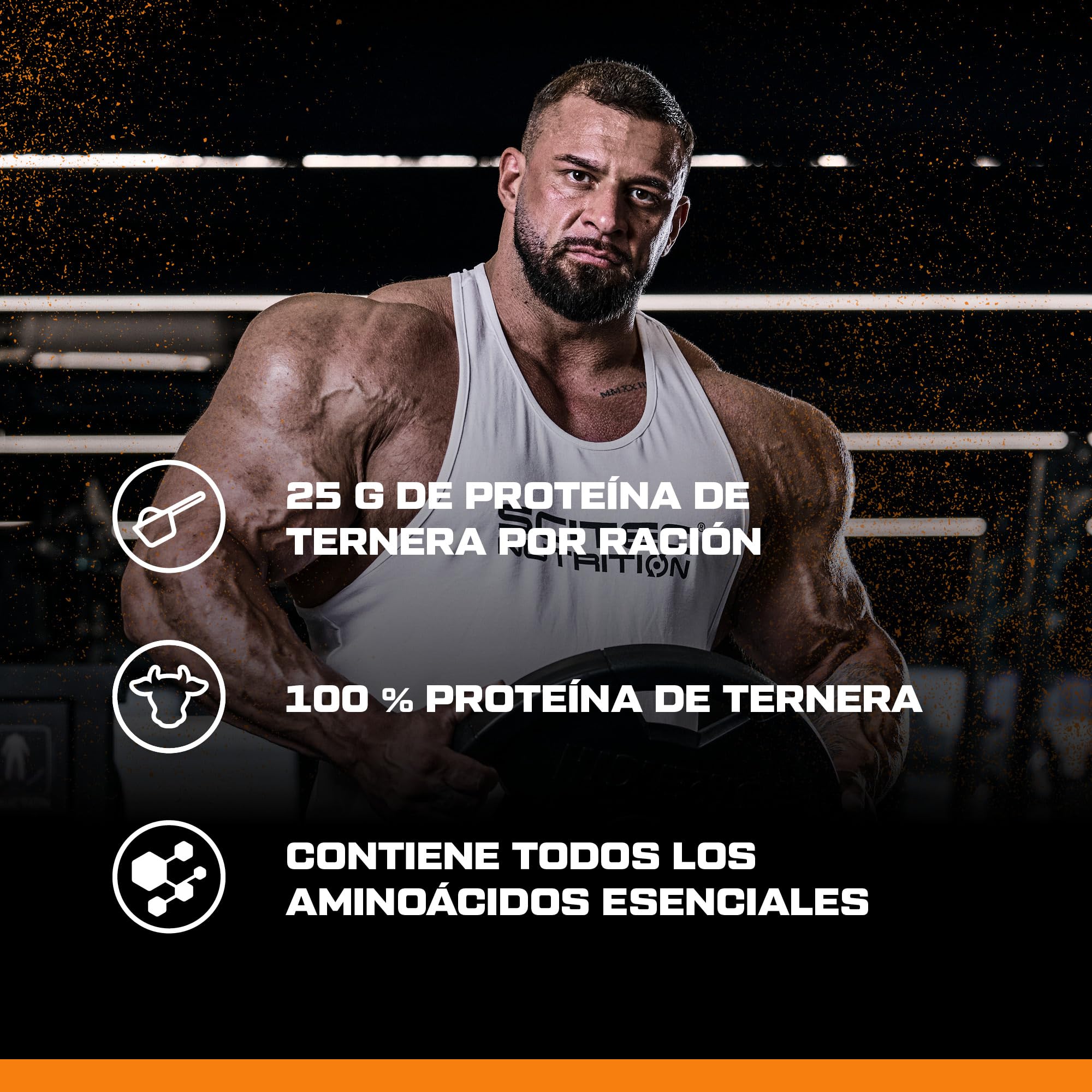 Scitec Nutrition 100% Beef Protein - Bebida proteica en polvo aromatizada - Sin lactosa, Sin azúcar, Sin gluten, 1,8 kg, Plátano con Caramelo