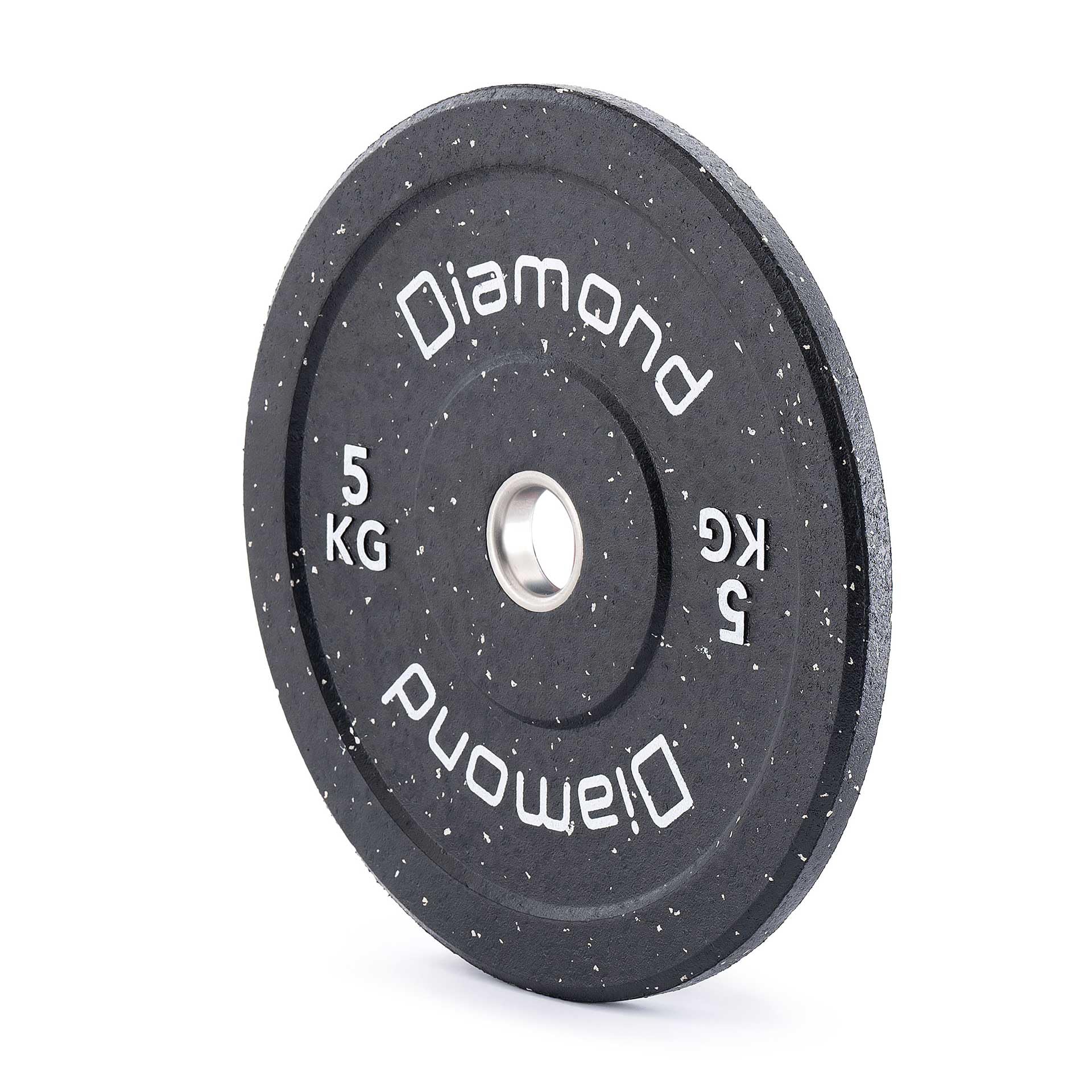 Diamond [Disco Bumper Training Crumb Rubber 50 Mm Riciclato] Bumper Plate Piastra In Gomma Riciclata – 5/10/15/20/25 Kg Dischi Per Bilanciere Olimpico Home Gym Palestra
