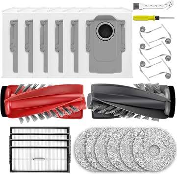 25 Pcs Saros 10R Replacement Accessories Kit Compatible with Roborock