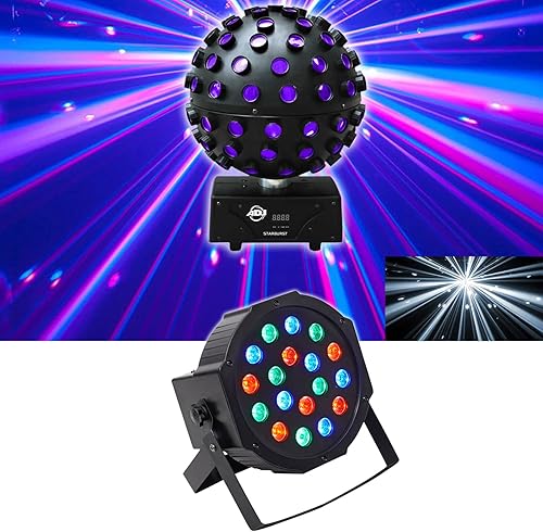 American DJ adj Starburst LED Esfera de disparo Efecto de iluminación+luz de lavado
