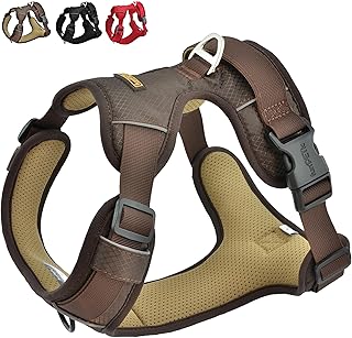 funPETic Essential Dog Harness, Anti-Pull Harness, Reflective, Padded and Breathable, Chest Harness for Medium and Large Dogs (L - Brown) product image