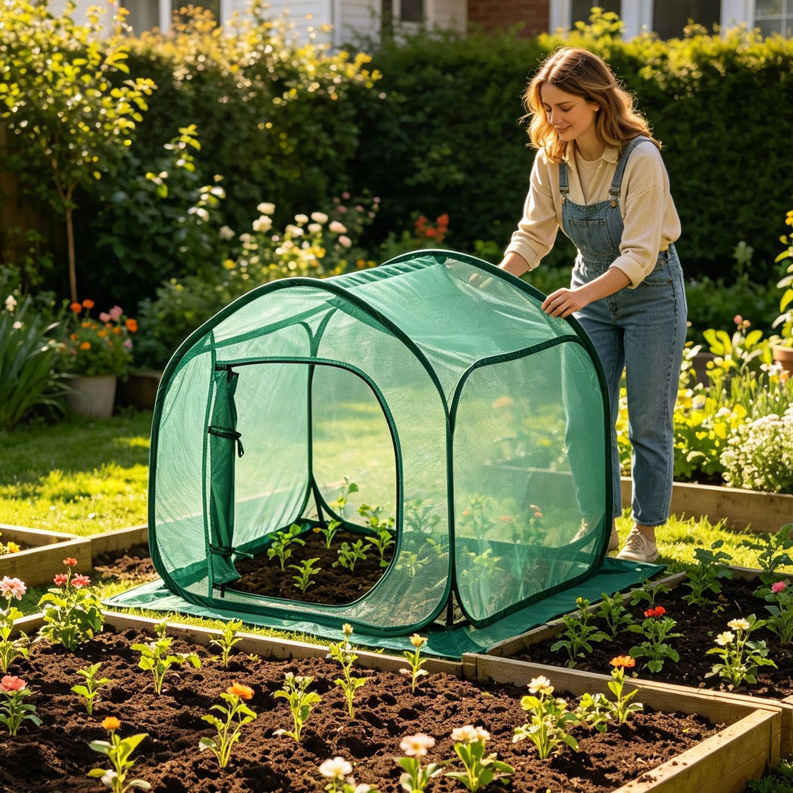ochronny na rośliny od zwierząt, siatka na kwiaty, ochrona Crop Protection