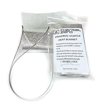 Universal Starter Heat Shield Barrier Blanket, Prevents