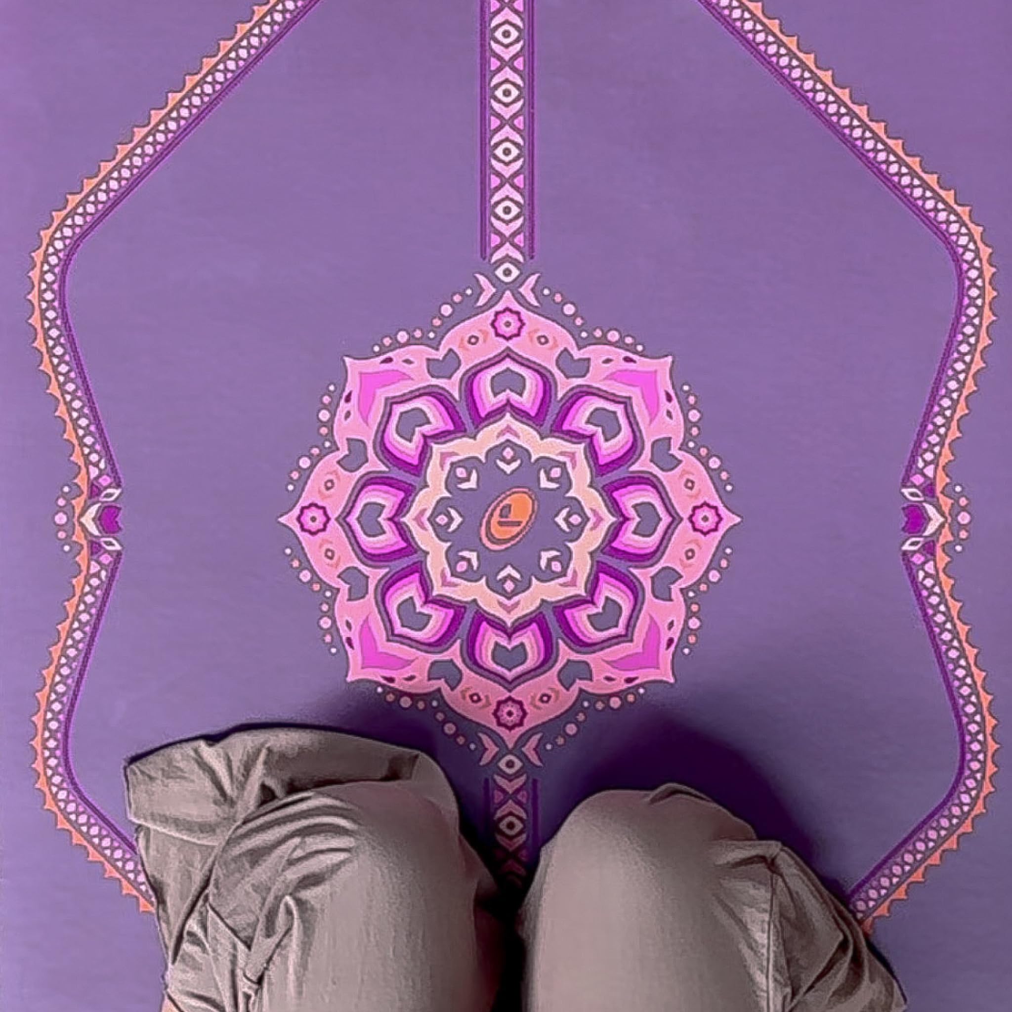 Liforme - Esterilla de yoga con diseño de loto floreciente