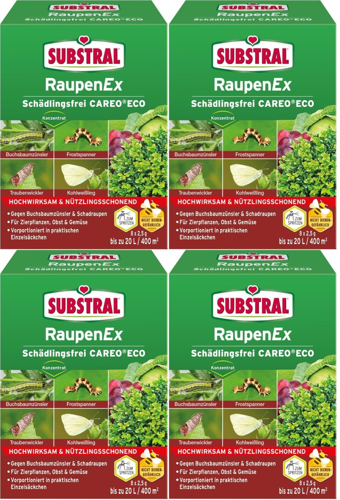 4 X 20g Substral Naturen®RaupenEX Schädlingsfrei Careo Eco