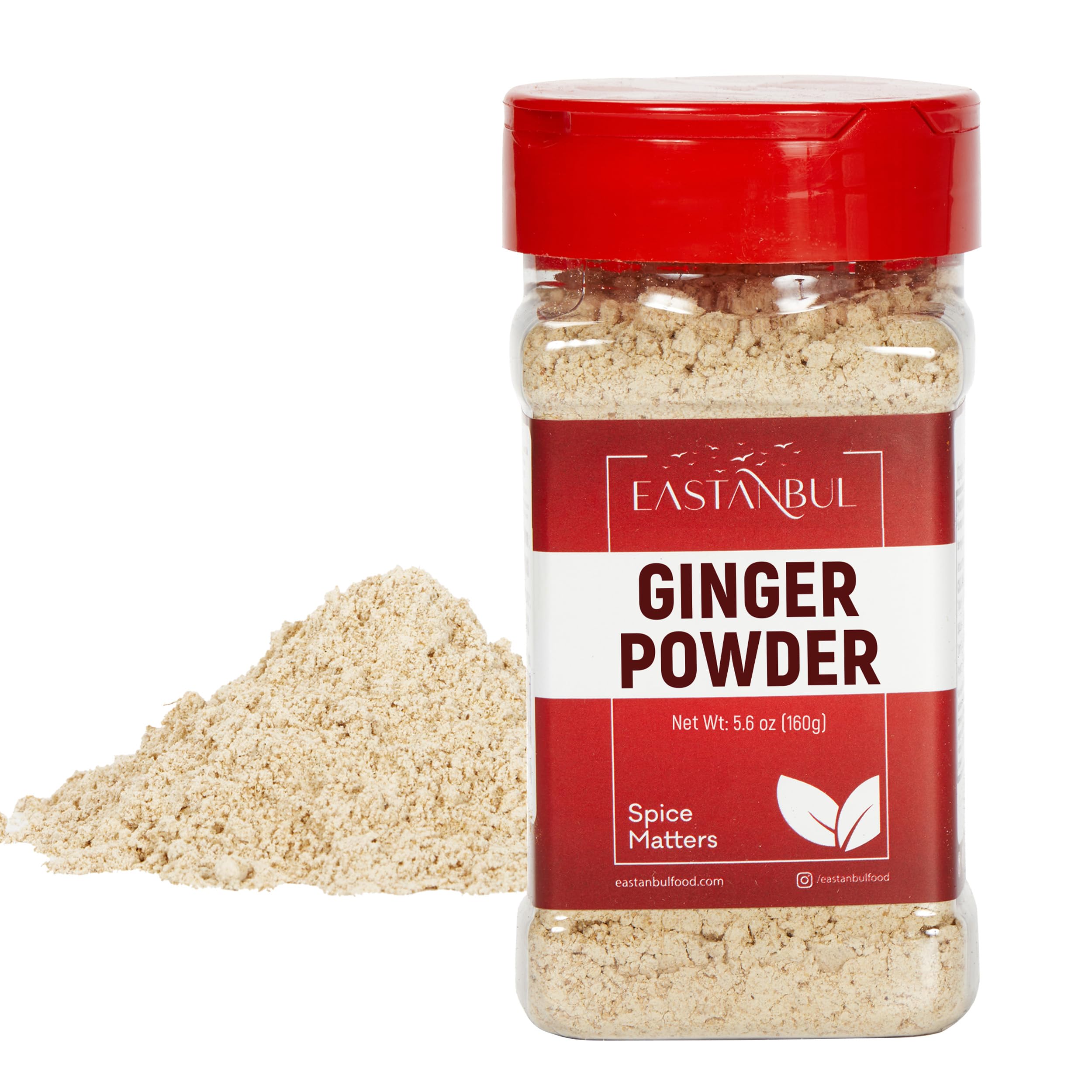 Eastanbul Ginger Powder, 5.6oz, Ground Ginger Powder, Ginger Root Powder, Powdered Ginger Spice, Dry Ginger Powder, AKA Jengibre en Polvo, Gonger, Perfect for Golden Milk with Ginger