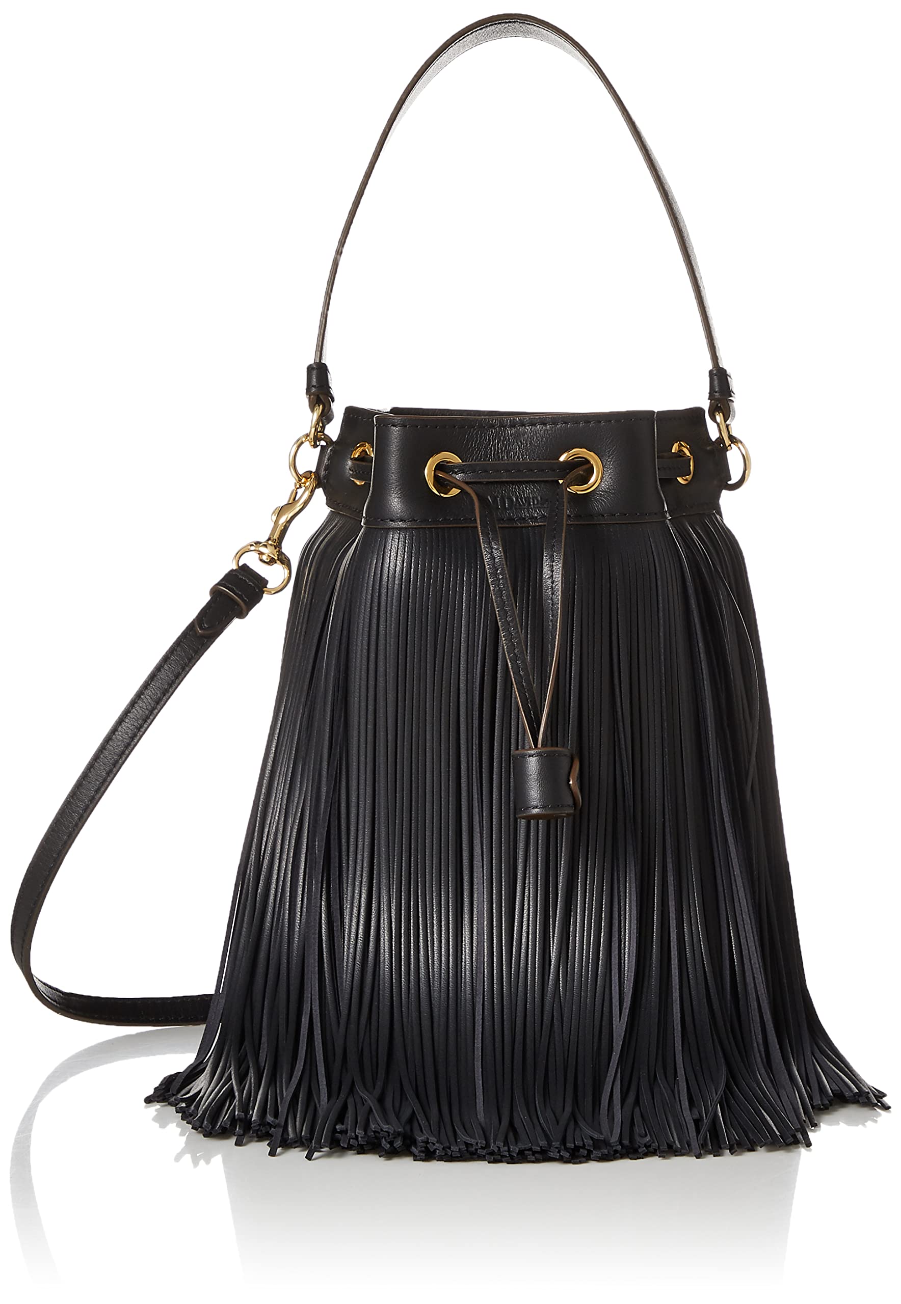 J M Davidson LFRG-0XX-SCNP The Fringe Womens Shoulder Bag Black