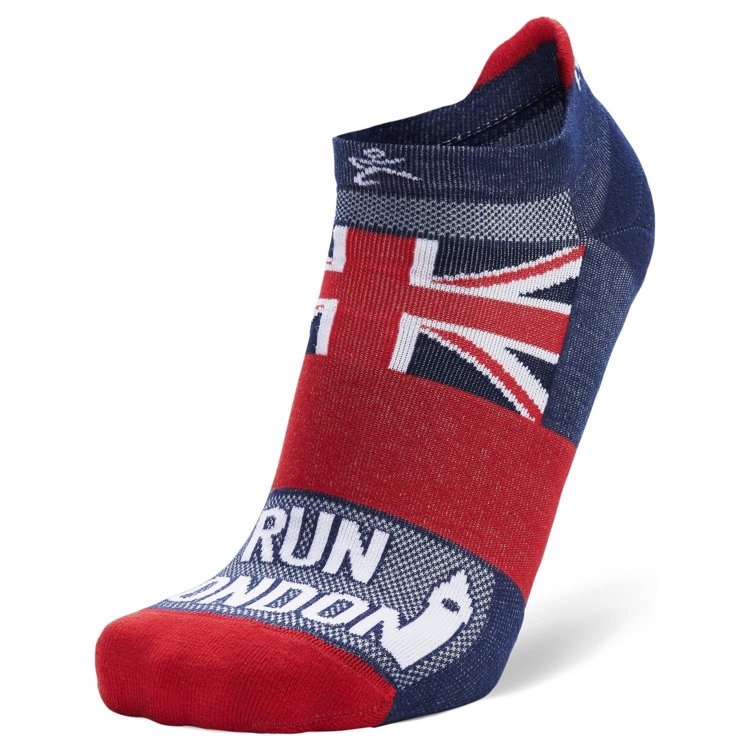 Balega Ultralight London Marathon 2024 No-Show Running Socks, Blue/Red - M
