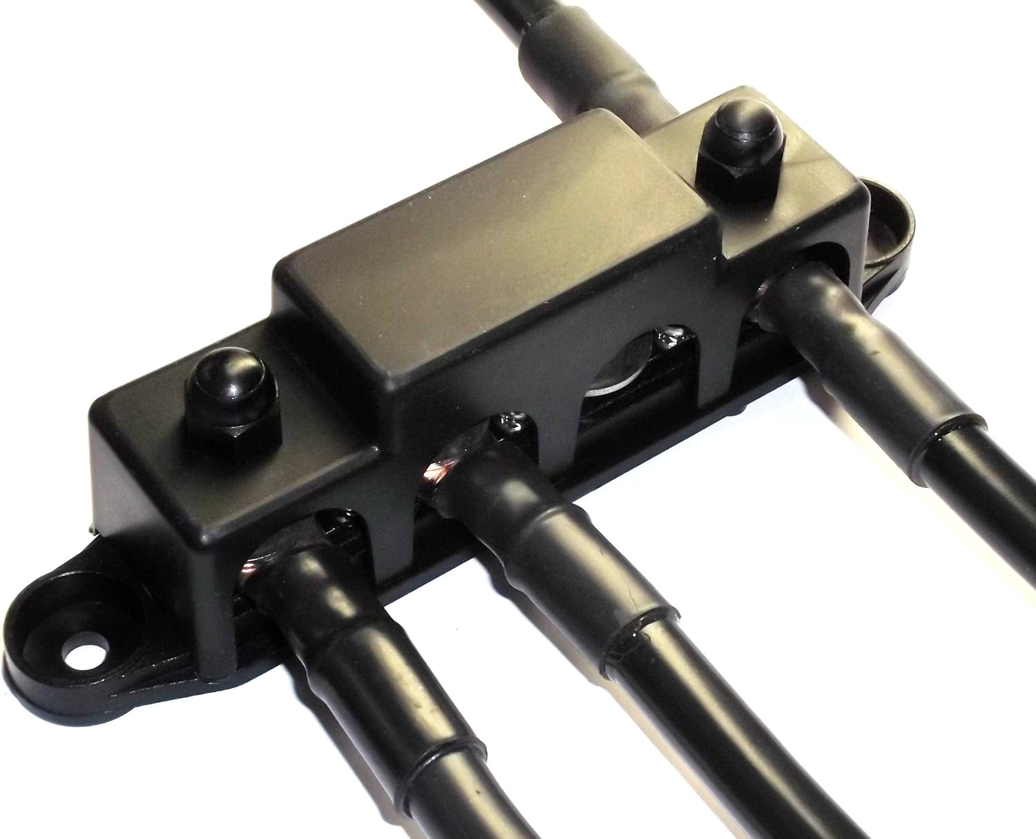 Fastronix 5/16" 4 Stud Stainless Steel Ground Distribution Block with Cover