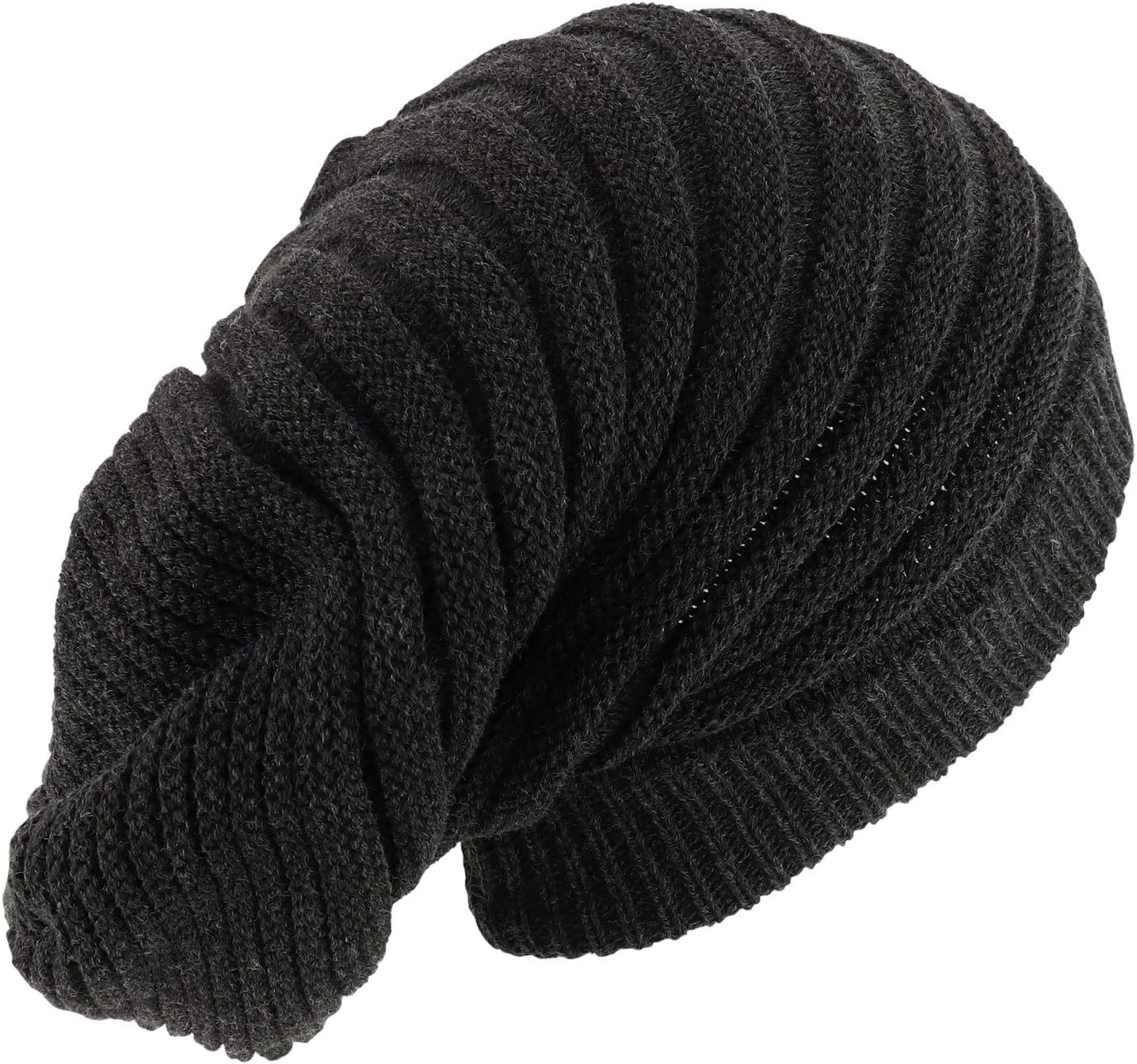 Armycrew Dreadlock Deep Crown Ribbed Long Knit Rasta Beanie - Image 3