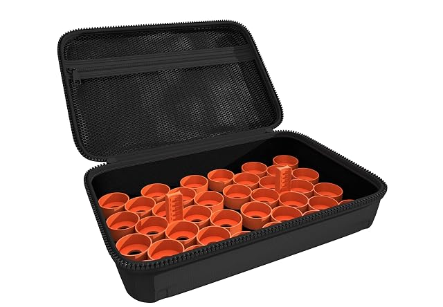 Feldherr Half-Size Estuche 50 Compatible con 36 Botes de Pintura Citadel (12 ml / 18 ml)