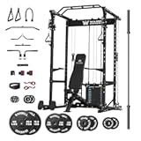 MAJOR FITNESS Drone1 Power Cage - Multi-Function Power Rack for Home Gym, Squat Rack, Cable Crossover System, for Strength Training, Heavy-Duty Steel Construction