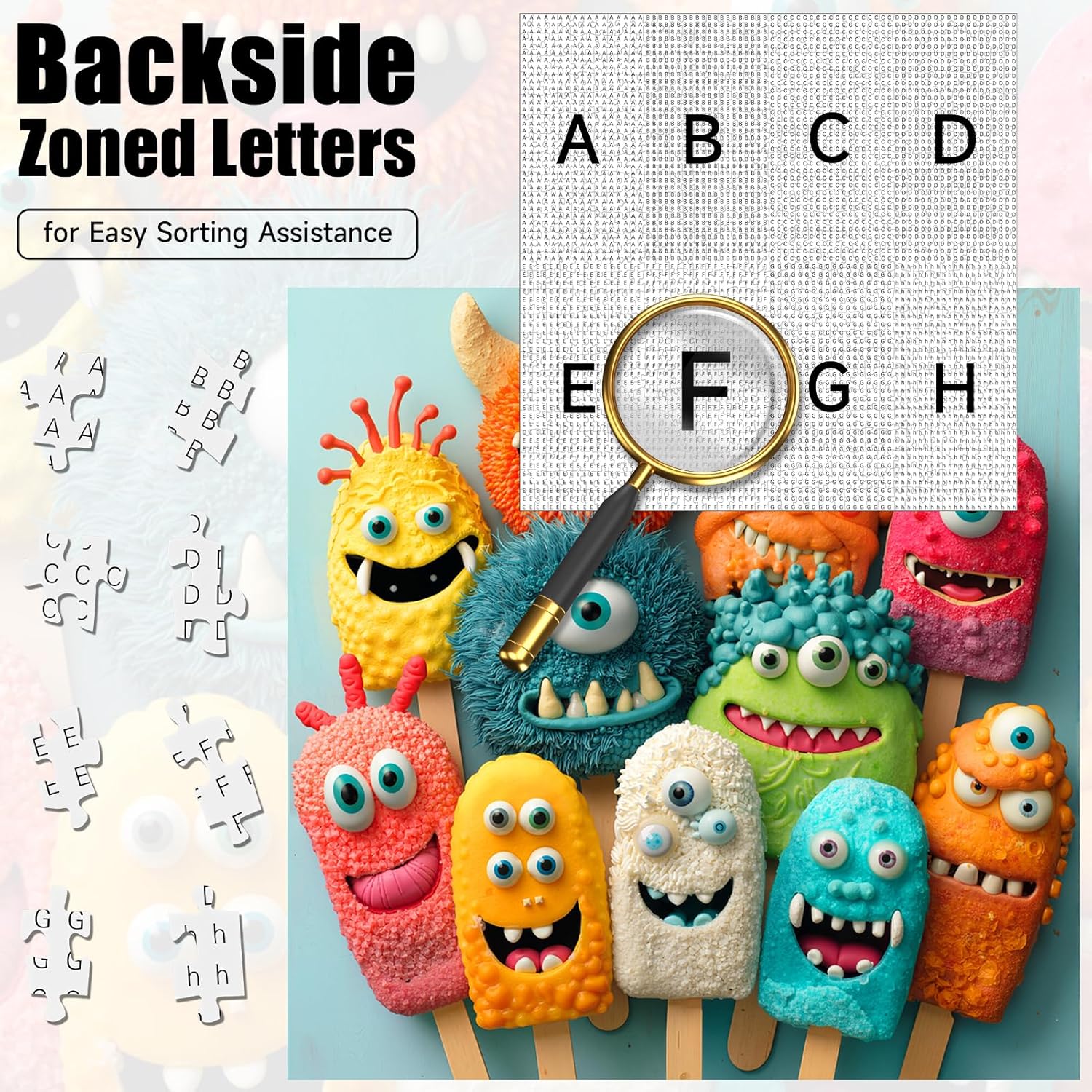 Puzzles for Adults 1000 Pieces, Playful Monster Animal Pattern Puzzle for Adults, Back with Letters for Easy Sorting, Ideal for Home Decor & Puzzle Lover Gifts