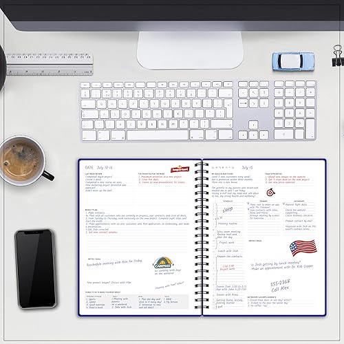 Miniatura 5 de Agenda diaria  Agenda profesional de objetivos, calendario y diario de gratitud para aumentar la productividad, gestión del tiempo y felicidad