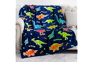 Best Dinosaur Toys for Kids Age 1-10 : Glow in Dark Dino Blanket