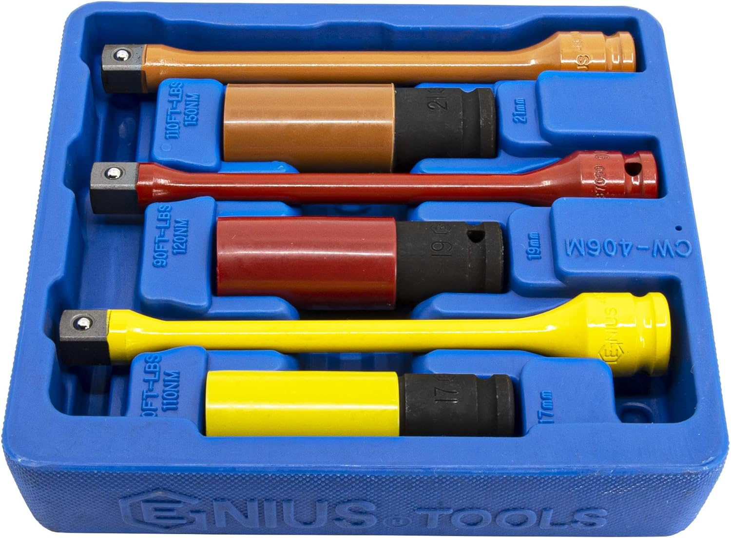 Exсluѕіvе Dіѕсоunt 60% Prісе Genius Tools 6 Piece Metric Car Wheel COLOUR MATCH® Set CW-406M