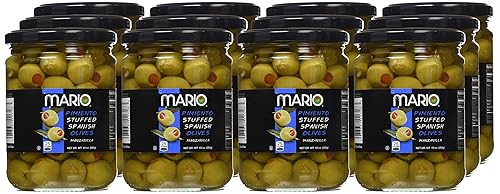 Miniatura 8 de Mario Camacho Foods Aceitunas de Manzanilla rellenas de pimiento picado, 5.75 onzas (paquete de 12)