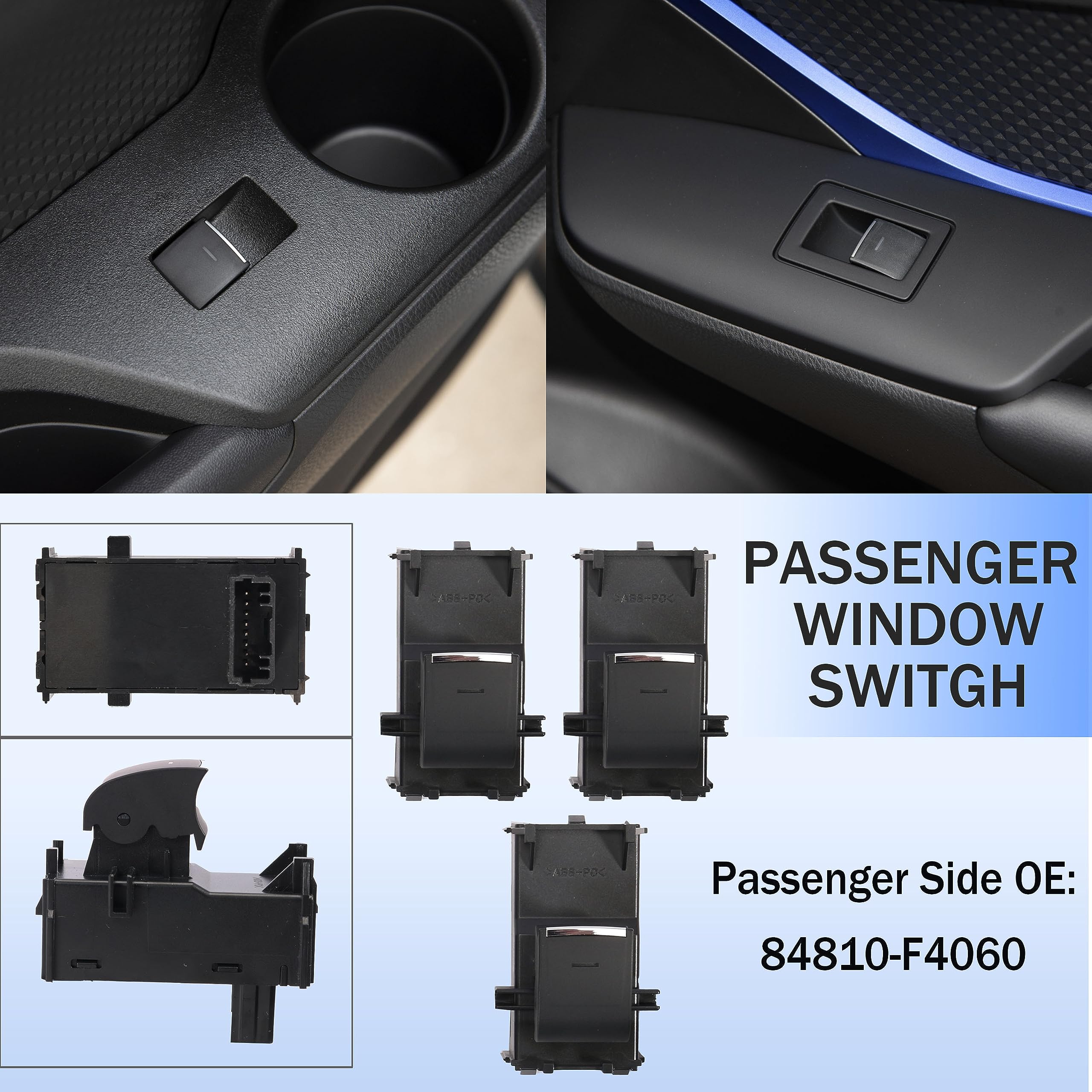 Amazon.com: DOGNNAK Blue LED Master Power Window Switch for Toyota