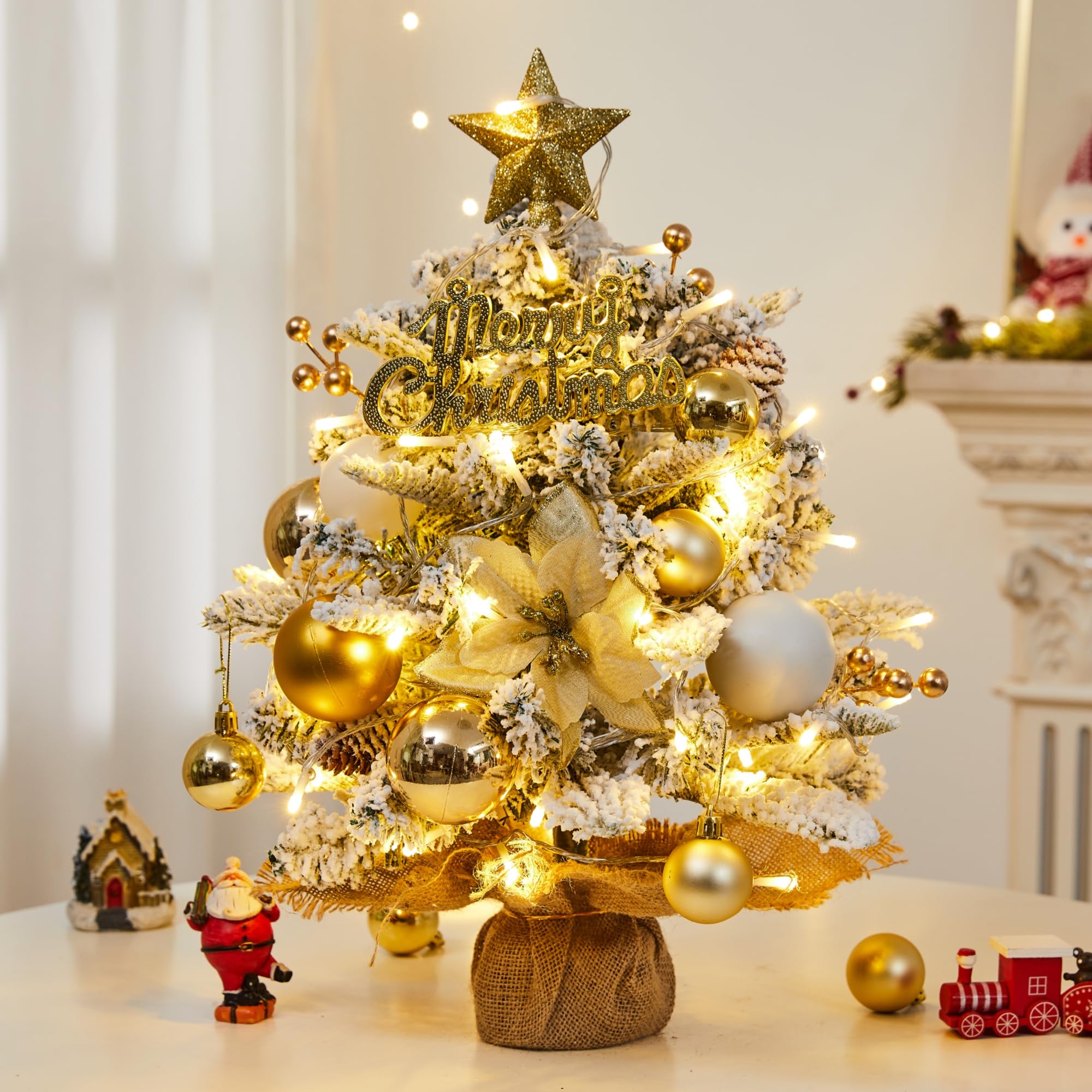 Amazon.co.jp: 【2025新登場】 クリスマスツリー 卓上 ミニツリー 45cm