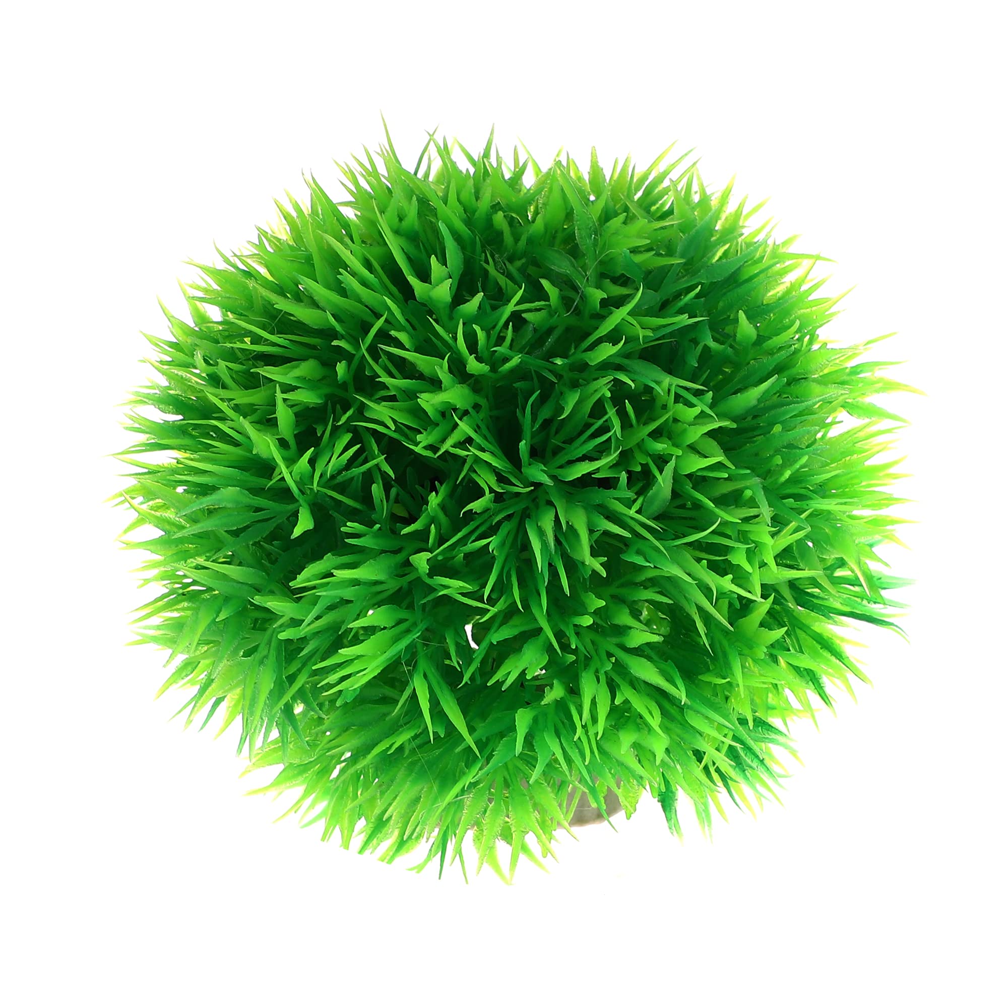 VOCOSTE 1uds Artificial Acuario Césped Bola, Simulación Planta Bola para Peces Tanque Paisaje Plantas Decoración, 3.35x3.74 Pulgadas Verde