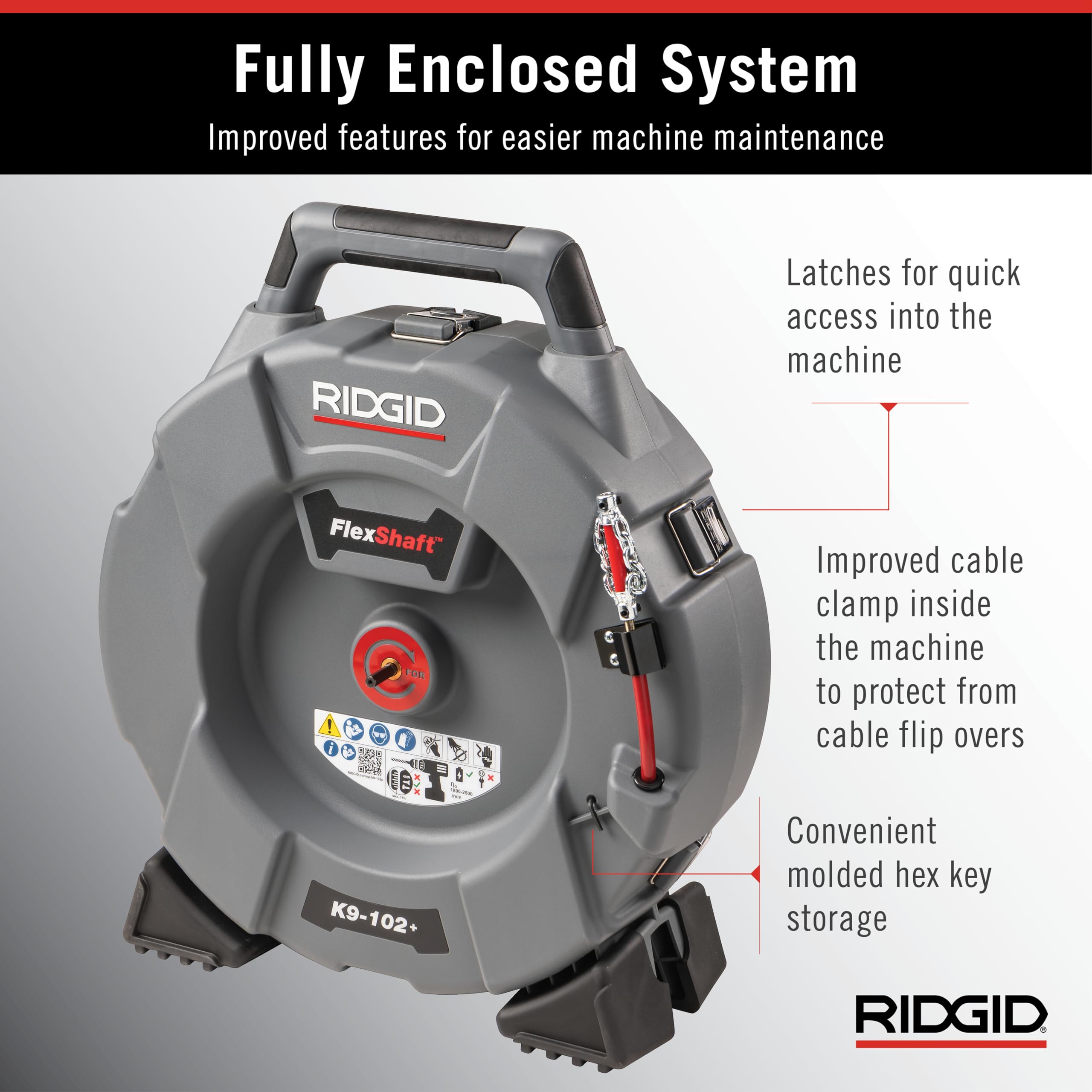 Amazon | RIDGID フレックスシャフトK9－102＋ 76193
