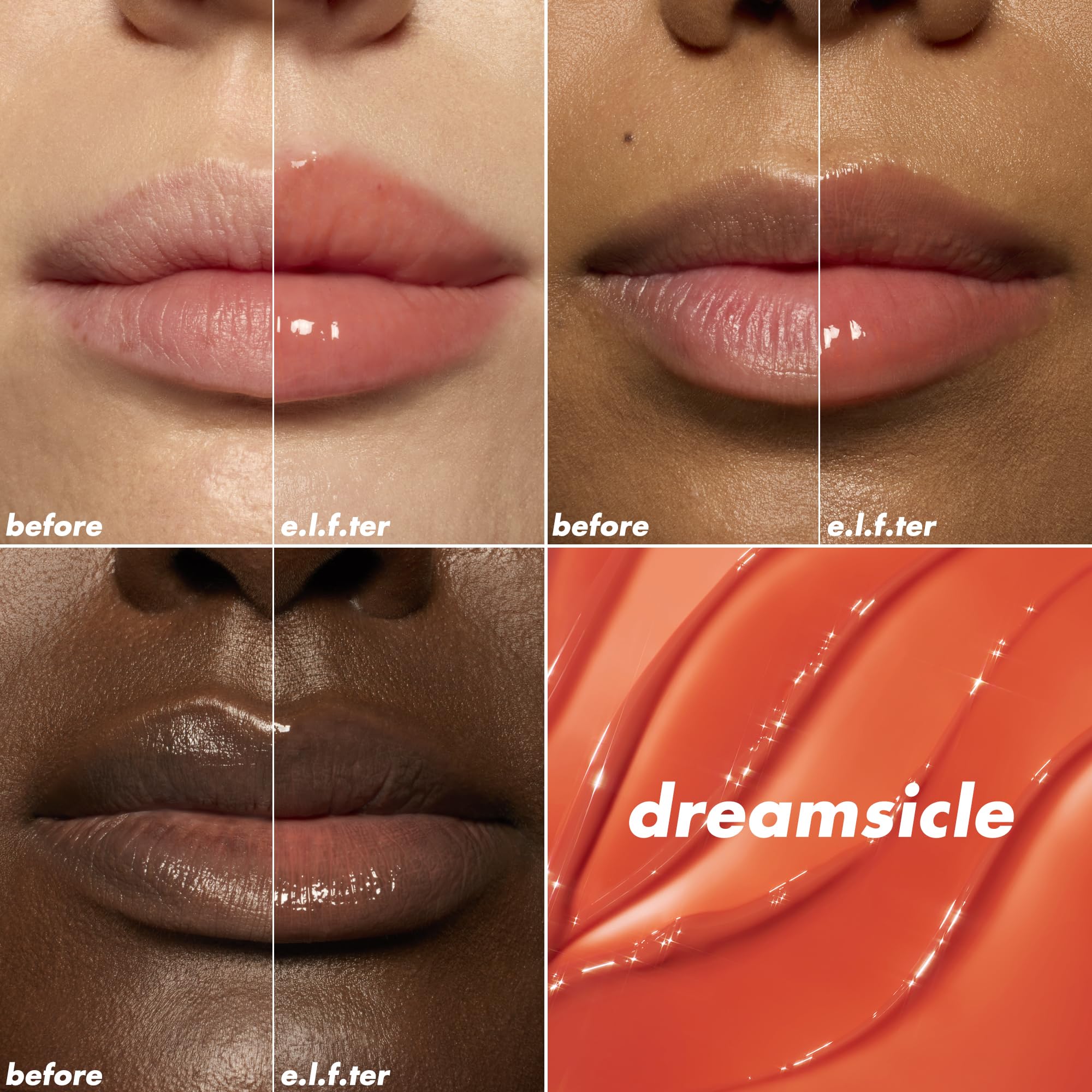 e.l.f. Glow Reviver Plumping Lip Oil, Dreamsicle
