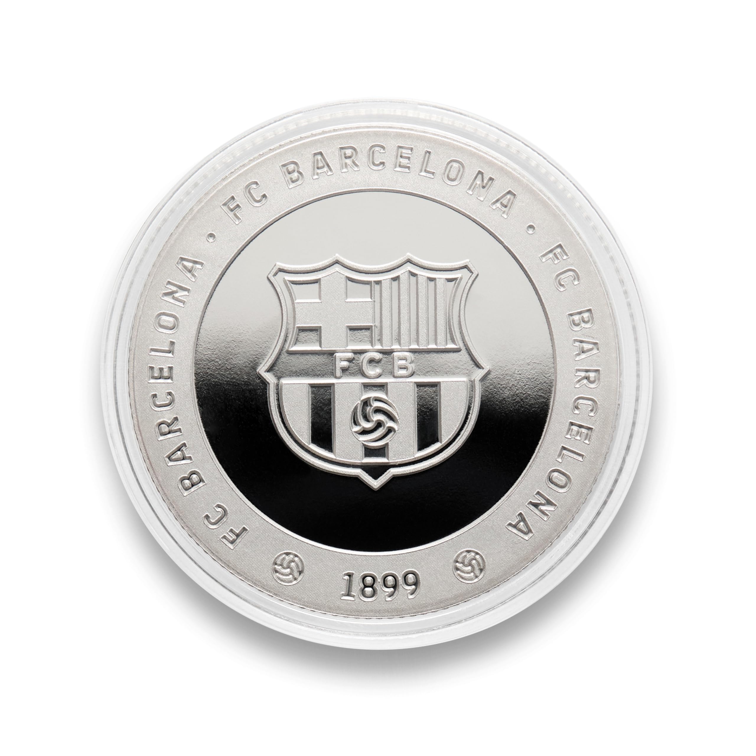 MOCIWORLD, FC Barcelona Collectible Special Edition, Official Coat of Arms, Spotify Camp NOU Stadium Engraving, Silver - Image 3