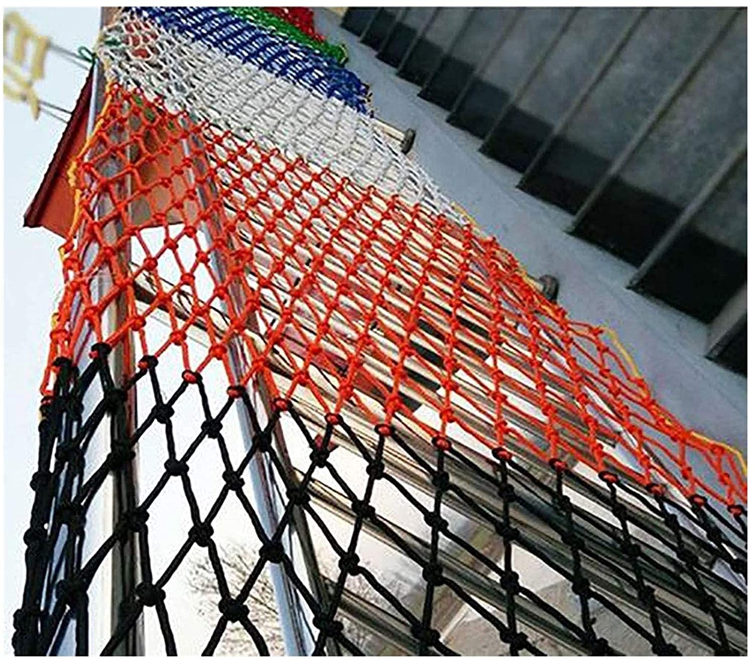 Rete di sicurezza per parchi giochi all'aperto per animali domestici e bambini, protezione per recinzioni per scale, ringhiera decorativa e rete per piante da giardino, rete da soffitto per interni