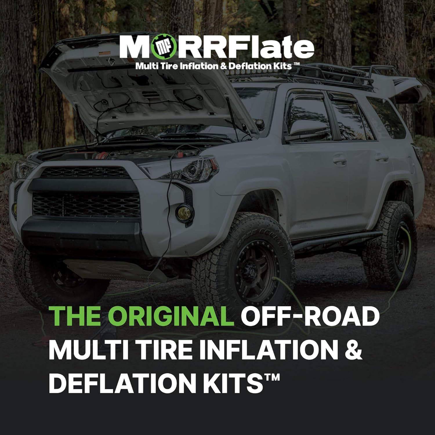 MORRFlate Air Compressor FiveSix PSI Pro With Auto Shut Off Mode | Portable Single Cylinder 5.6 CFM 12V Offroad Air Compressor with 4FT Hose | Set Your PSI and Walk Away | Includes Bag and Gloves - Image 7