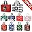YANGTE 20 Pack Christmas Gift Bags Assorted Sizes, Reusable Tote Bags with Handle, Includes 4 Large 8 Medium 8 Small Non-Woven Christmas Bags for Xmas Party Favors