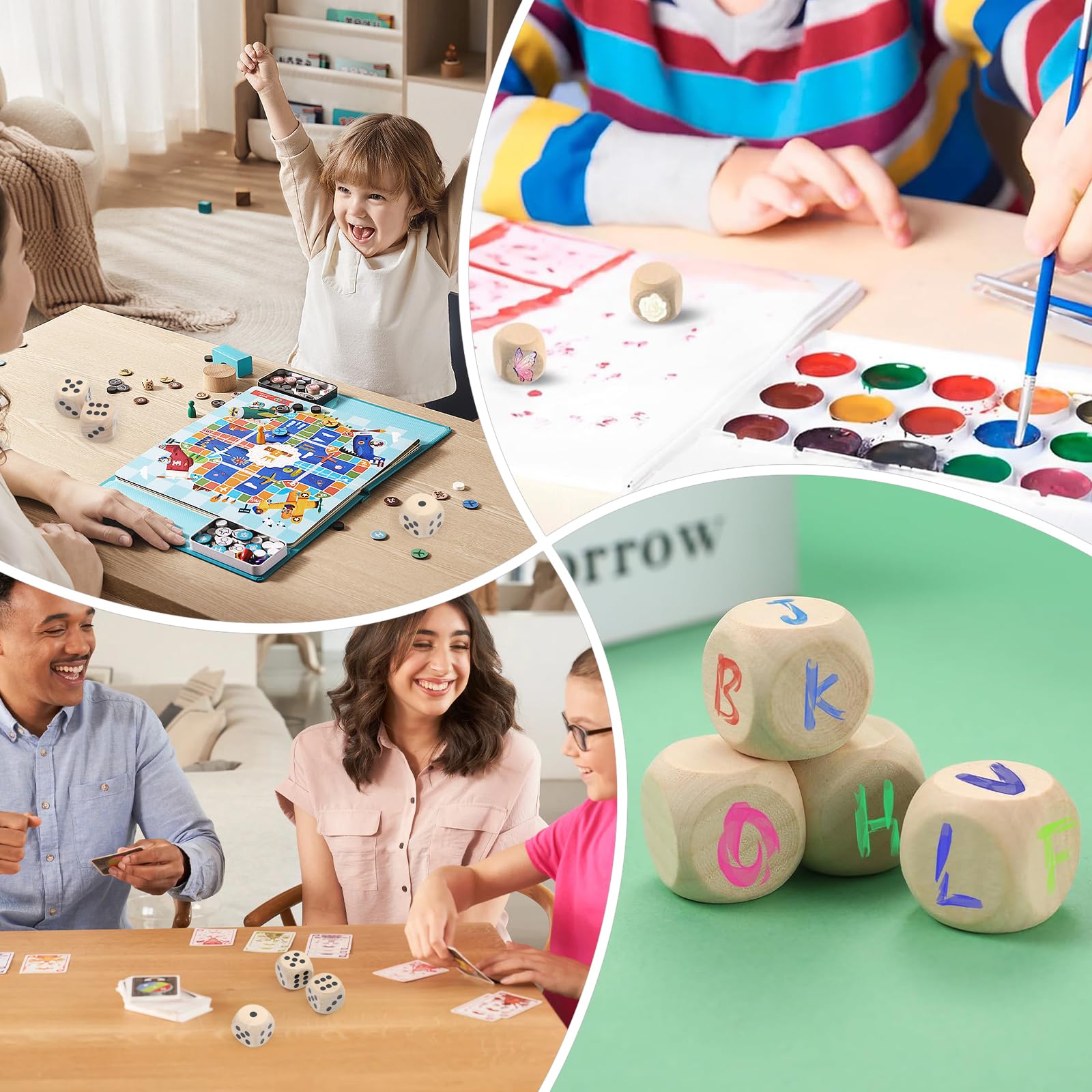 80 Pièces Dés Vierges en Bois, DIY 20mm Dés de 6 Faces Bois Cubes Non Peints avec Sac de Cordon et Autocollant de Point, pour Bricolage, Loisirs Créatifs Puzzles Et Numéros 80 Pièces Dés Vierges en Bois, DIY 20mm Dés de 6 Faces Bois Cubes Non Peints avec Sac de Cordon et Autocollant de Point, pour Bricolage, Loisirs Créatifs Puzzles Et Numéros