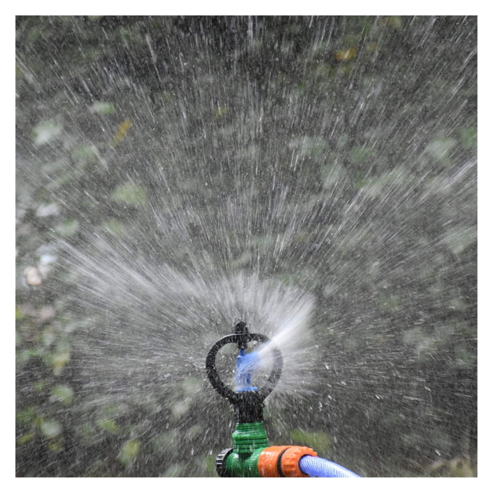 Küchengartenschlauch. 1/2 3/4 Inch Rotary Gartenbewässerung Sprinkler Garten Rasen-Sprenger zerstäubt Garten Wasser Bewässerung 30PC (Color : Male 1I2 3I4)