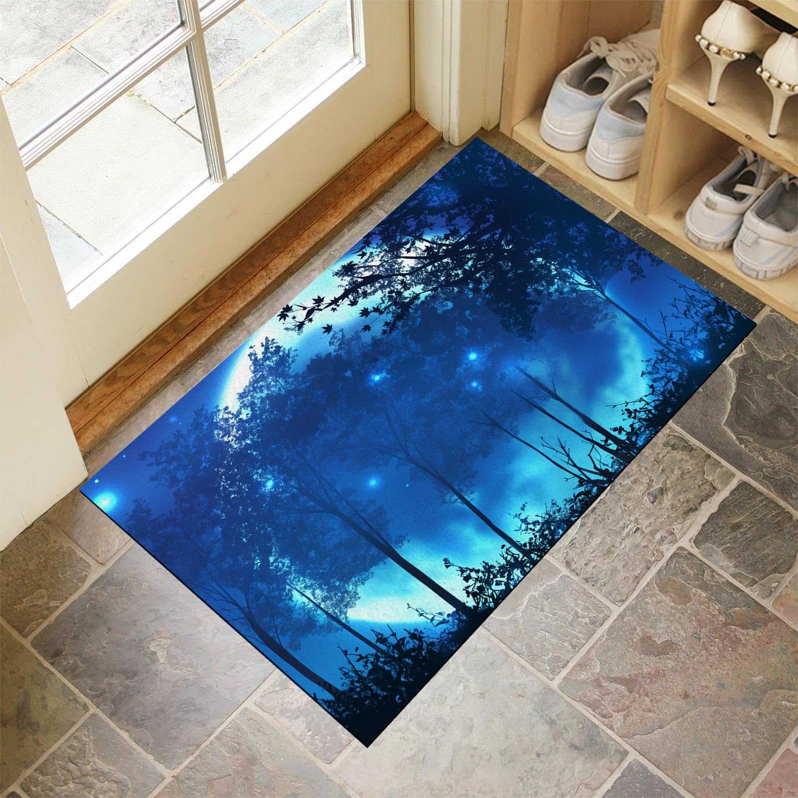 Tapis de porte pour couloir jardin et cour motif arbre pail