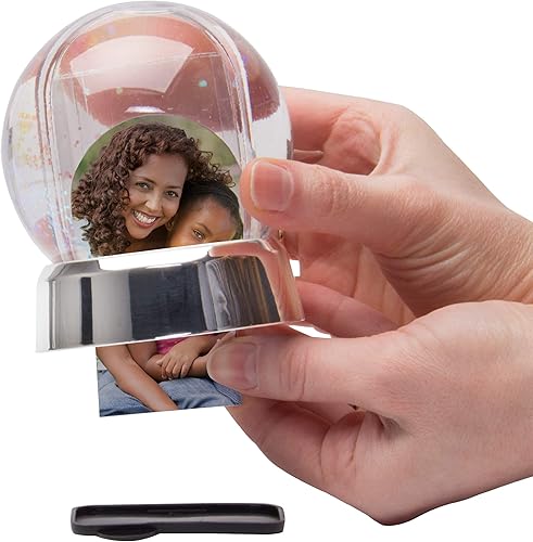 Miniatura 2 de Neil Enterprises Inc. Mini globo de nieve con base plateada