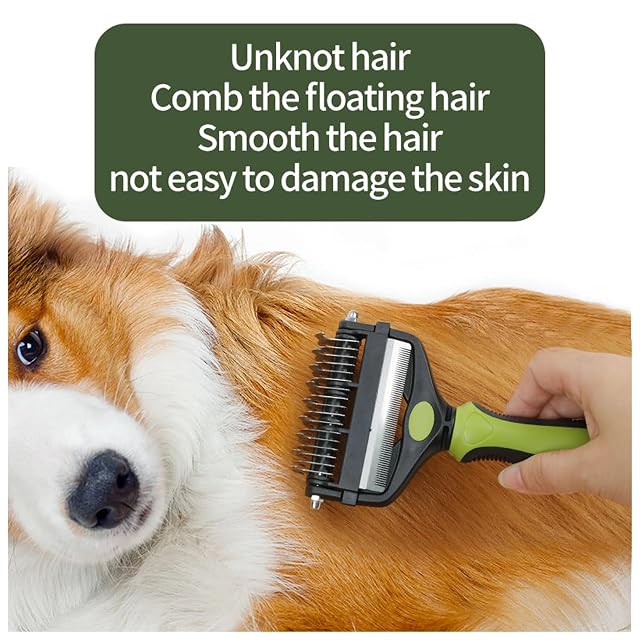 Foto 6 de 7 de 1 Uds 3 en 1 cepillo for quitar el pelo de mascotas, removedor de pelo for perros, cortador de nudos de piel