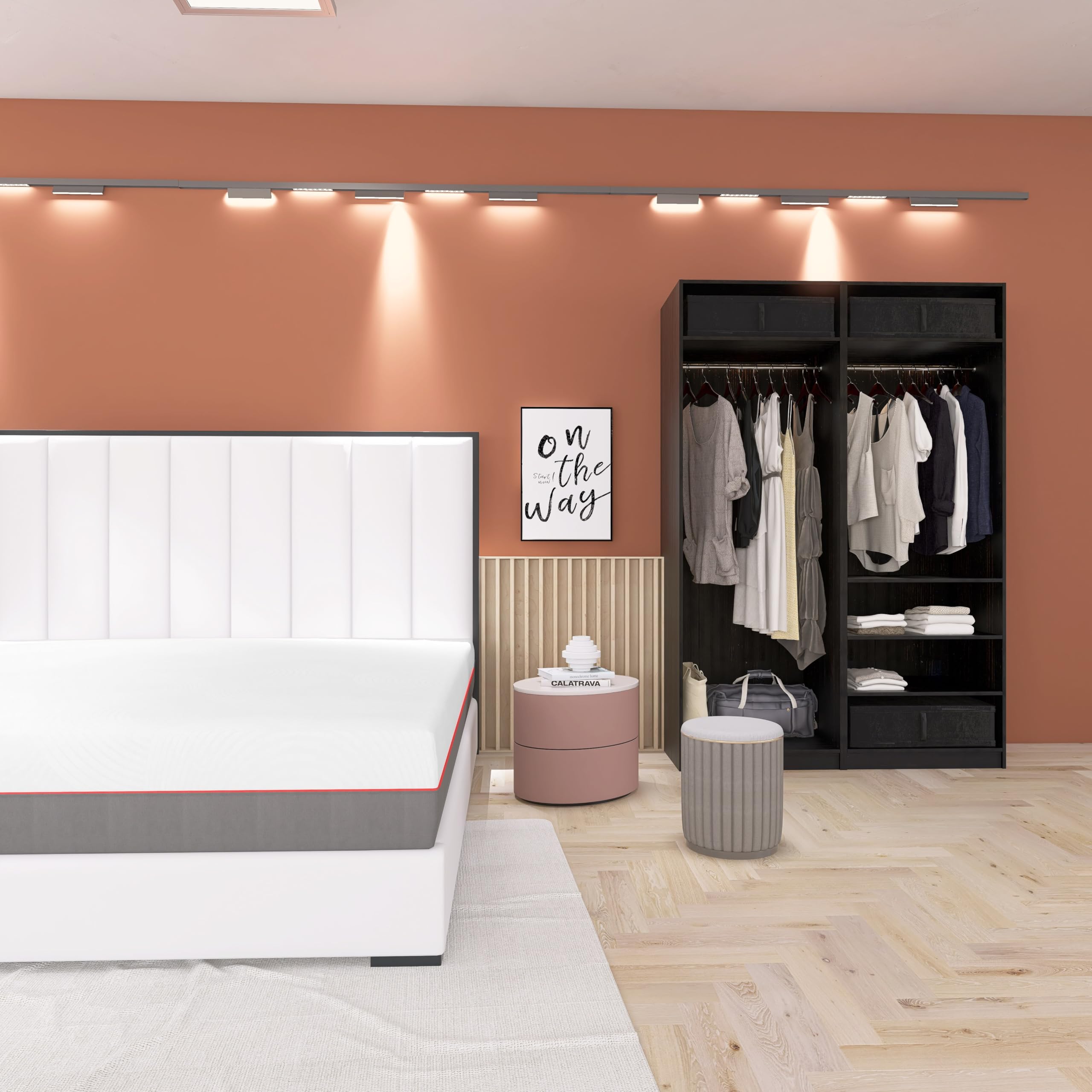 UpNap Lully | Materasso Piazza e Mezza 120x190 in Memory Foam Breeze e Molle Insacchettate | Altezza 30 cm | Tecnologia Breeze e Dispositivo Medico Classe 1 | Sfoderabile, Anallergico e Traspirante